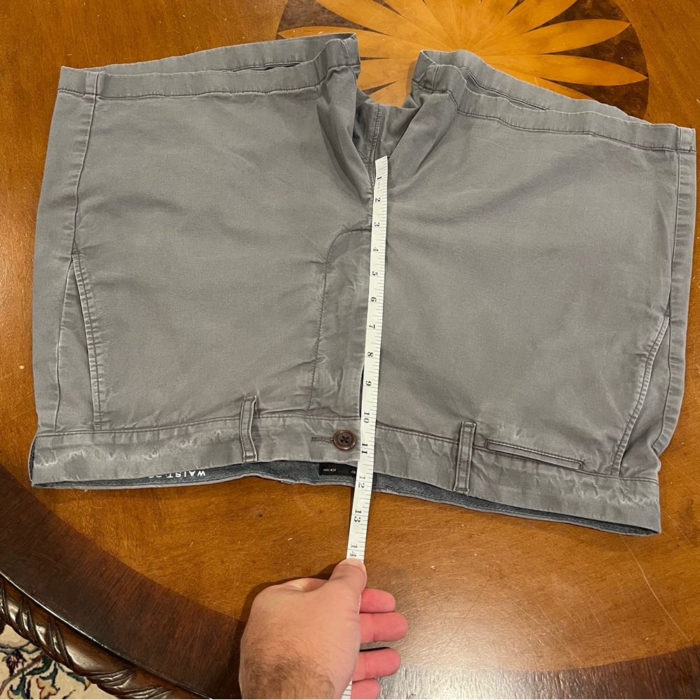 J.Crew Men’s 5” Stretch Cotton Flat Front Chino Shorts Gray 36 Cotton Preppy - Picture 14 of 16